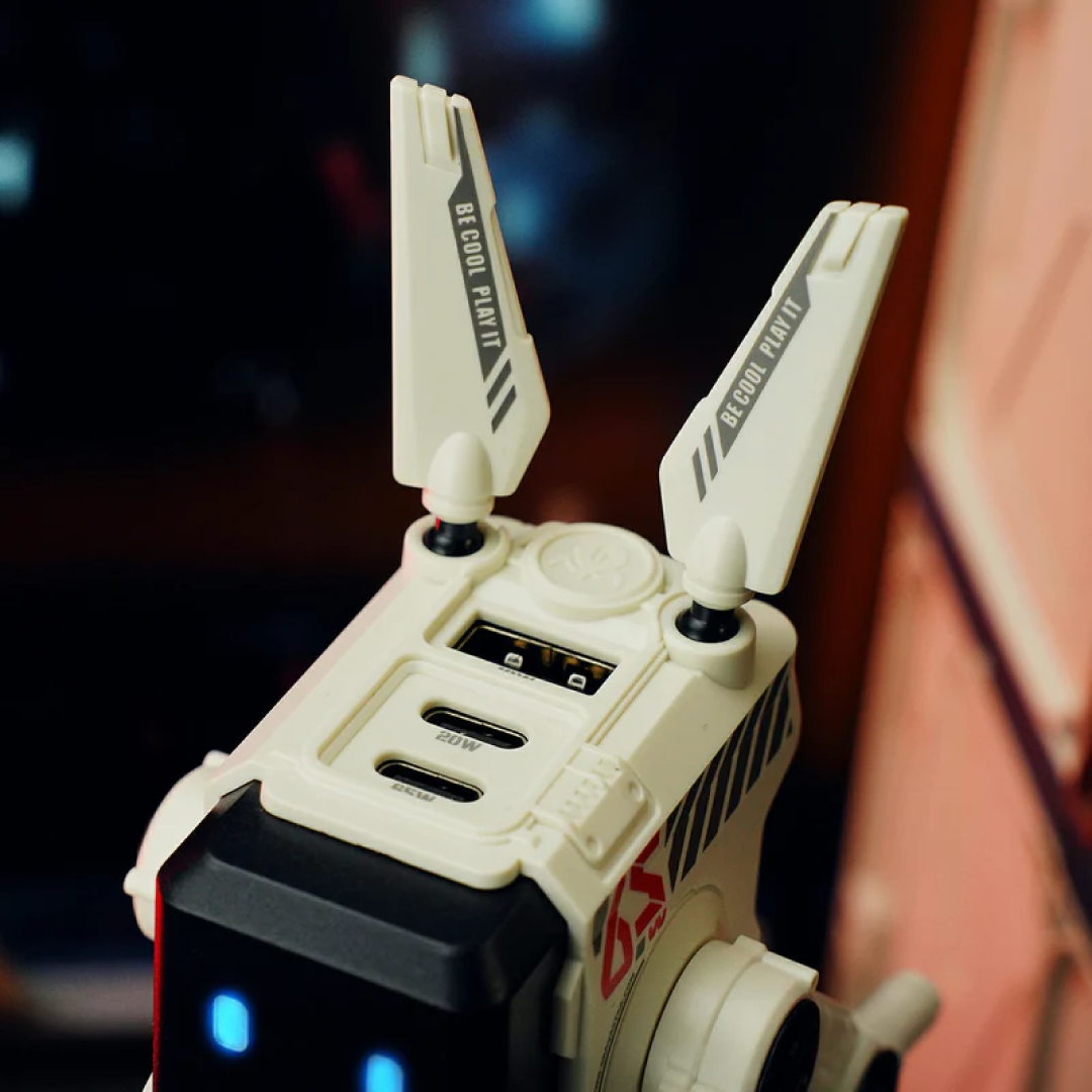 The Alpha65 is a stylish, high-performance GaN (Gallium Nitride) wall charger from GravaStar, designed to combine futuristic aesthetics with practical power delivery. The white (Dawn White) variant gives it a clean, modern appearance that fits well with minimalist or light-themed setups.
