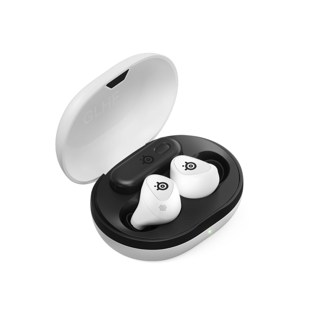 SteelSeries Arctis GameBuds Wireless Gaming Earbuds deliver high-performance sound with ultra-low latency 2.4GHz and Bluetooth 5.3 connectivity for seamless gaming across Xbox, PC, PS5, Switch, and mobile. Featuring Active Noise Cancellation and Transparency Mode, they let you control your listening environment with ease. Enjoy crystal-clear audio powered by precision-tuned dynamic drivers and a built-in microphone for clear voice communication. Designed for comfort and durability, the GameBuds offer up to 