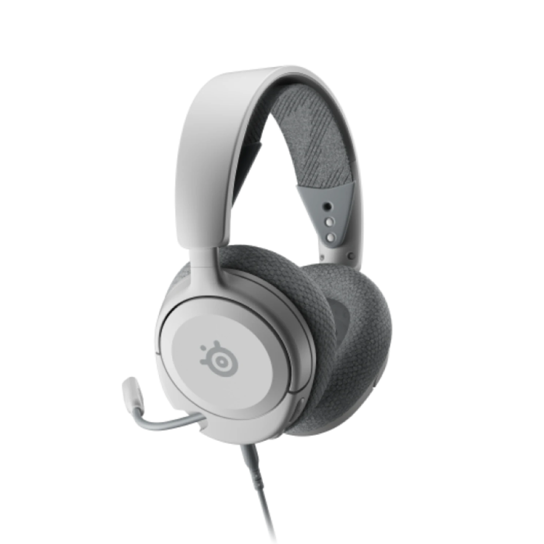 SteelSeries Arctis Nova 1 delivers premium gaming audio with powerful custom-tuned Nova Acoustic drivers for rich, detailed sound. Designed for comfort, it features the ComfortMAX system with adjustable and lightweight components for long sessions. The clear noise-cancelling microphone ensures crisp voice communication, while multi-platform compatibility lets you play on PC, PlayStation, Xbox, Switch, and mobile. With its sleek design and durable build, the Arctis Nova 1 offers exceptional sound and comfort