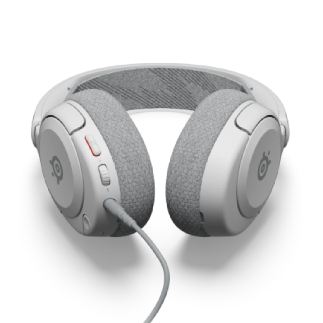 SteelSeries Arctis Nova 1 delivers premium gaming audio with powerful custom-tuned Nova Acoustic drivers for rich, detailed sound. Designed for comfort, it features the ComfortMAX system with adjustable and lightweight components for long sessions. The clear noise-cancelling microphone ensures crisp voice communication, while multi-platform compatibility lets you play on PC, PlayStation, Xbox, Switch, and mobile. With its sleek design and durable build, the Arctis Nova 1 offers exceptional sound and comfort