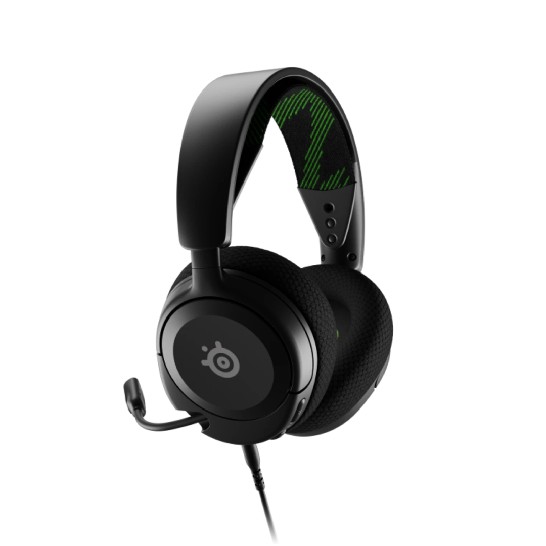 SteelSeries Arctis Nova 1 delivers premium gaming audio with powerful custom-tuned Nova Acoustic drivers for rich, detailed sound. Designed for comfort, it features the ComfortMAX system with adjustable and lightweight components for long sessions. The clear noise-cancelling microphone ensures crisp voice communication, while multi-platform compatibility lets you play on PC, PlayStation, Xbox, Switch, and mobile. With its sleek design and durable build, the Arctis Nova 1 offers exceptional sound and comfort