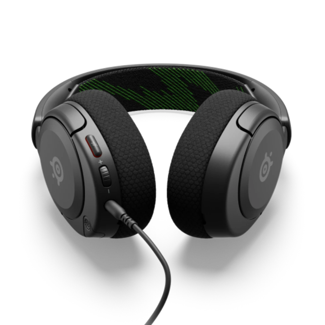 SteelSeries Arctis Nova 1 delivers premium gaming audio with powerful custom-tuned Nova Acoustic drivers for rich, detailed sound. Designed for comfort, it features the ComfortMAX system with adjustable and lightweight components for long sessions. The clear noise-cancelling microphone ensures crisp voice communication, while multi-platform compatibility lets you play on PC, PlayStation, Xbox, Switch, and mobile. With its sleek design and durable build, the Arctis Nova 1 offers exceptional sound and comfort