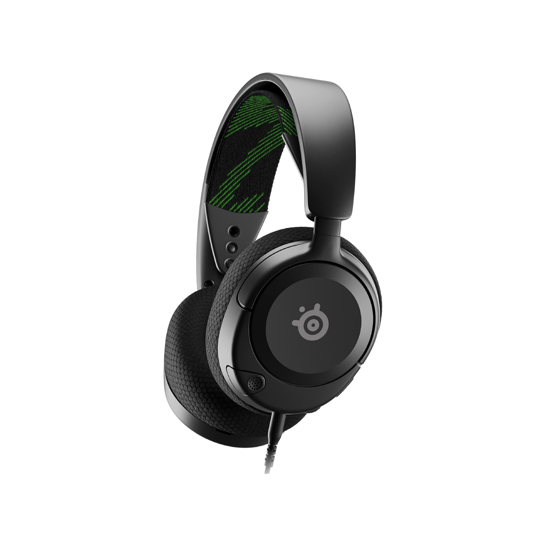 SteelSeries Arctis Nova 1 delivers premium gaming audio with powerful custom-tuned Nova Acoustic drivers for rich, detailed sound. Designed for comfort, it features the ComfortMAX system with adjustable and lightweight components for long sessions. The clear noise-cancelling microphone ensures crisp voice communication, while multi-platform compatibility lets you play on PC, PlayStation, Xbox, Switch, and mobile. With its sleek design and durable build, the Arctis Nova 1 offers exceptional sound and comfort