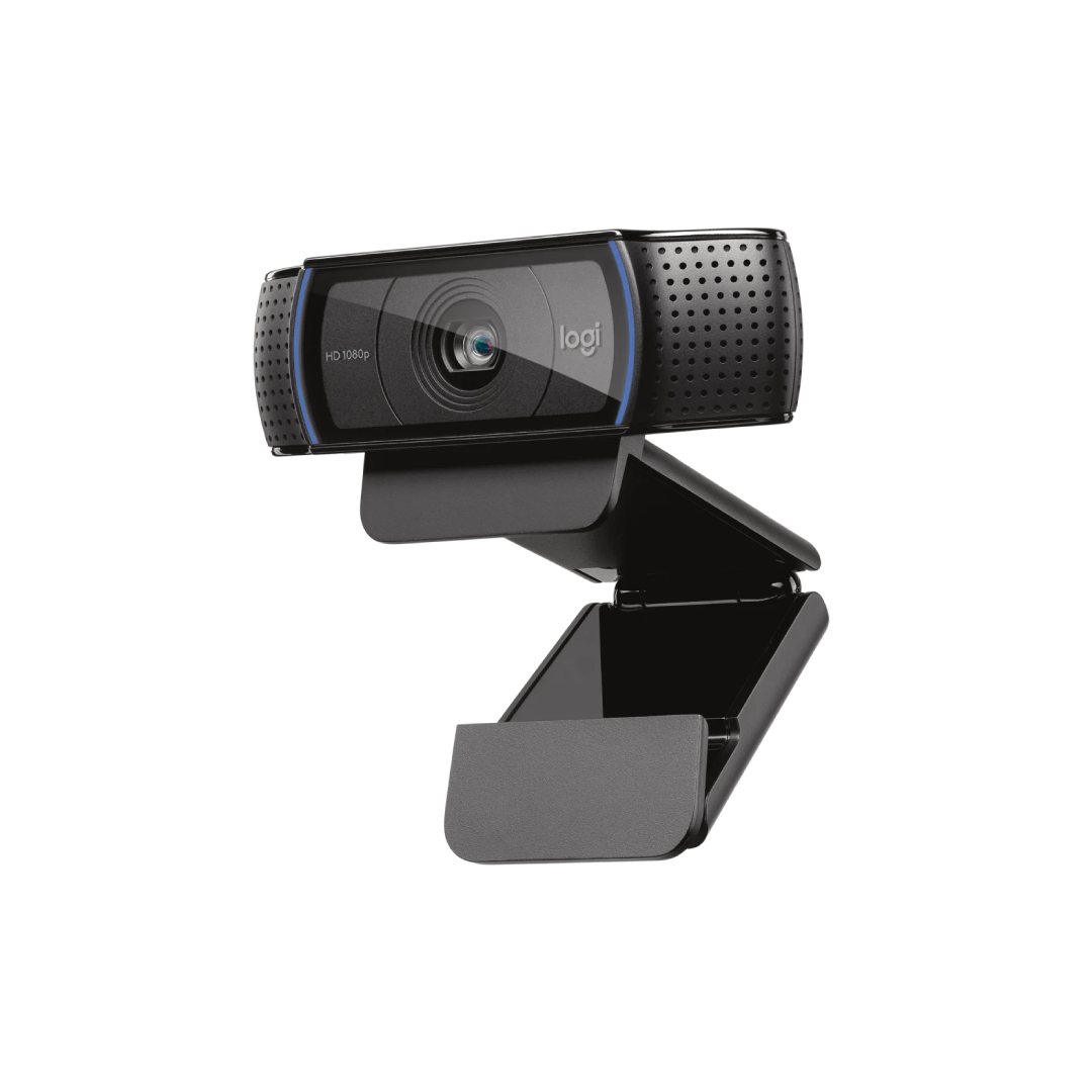 C920 delivers remarkably crisp and detailed Full HD video with a full HD glass lens, 78° field of view, and HD auto light correction—plus dual mics for clear stereo sound.
