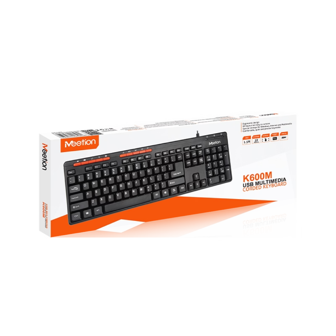 MEETION Wired USB Standard Keyboard K600M