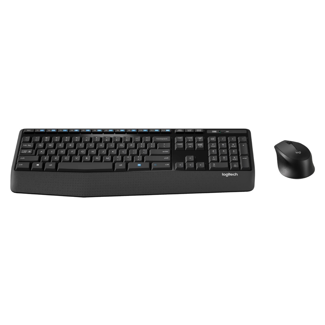 The Logitech MK345 Comfort Wireless Keyboard & Mouse Combo is a full-size wireless desktop set designed for everyday productivity. It balances comfort, reliability, and a modest feature set aimed at office / home use