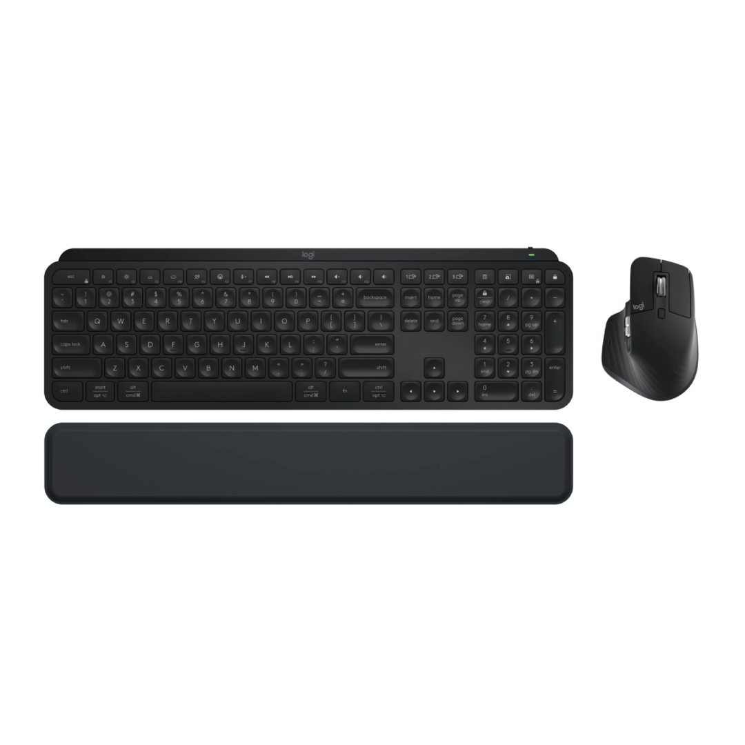 The MX Keys S Combo combines the MX Keys S wireless keyboard with the MX Master 3S mouse, both engineered for productivity and comfort. This combo is ideal for professionals, creatives, and anyone who spends extended hours at their desk.