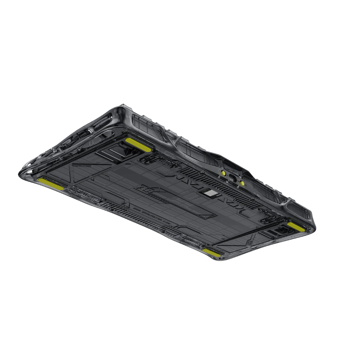 75% mechanical gaming keyboard that seamlessly blends futuristic aesthetics with high-performance features. Designed for gamers and enthusiasts, it offers a compact layout, customizable RGB lighting, and versatile connectivity options.