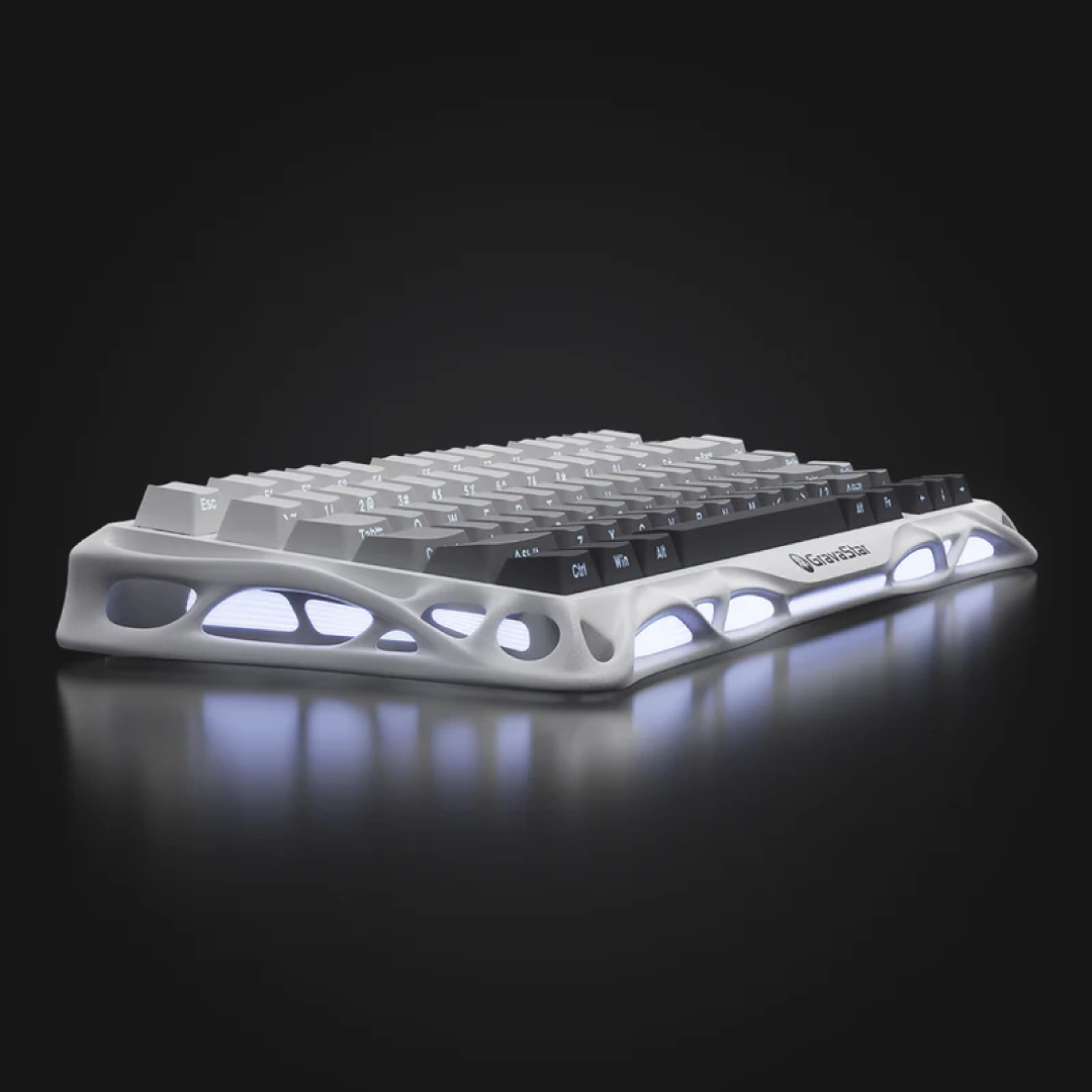 Step into a world where elegance meets performance with the Mercury K1 in Gradient White. This 75% wireless mechanical keyboard blends refined aesthetics, advanced features, and user-friendly design to deliver something truly special for gamers, creators, and keyboard lovers.