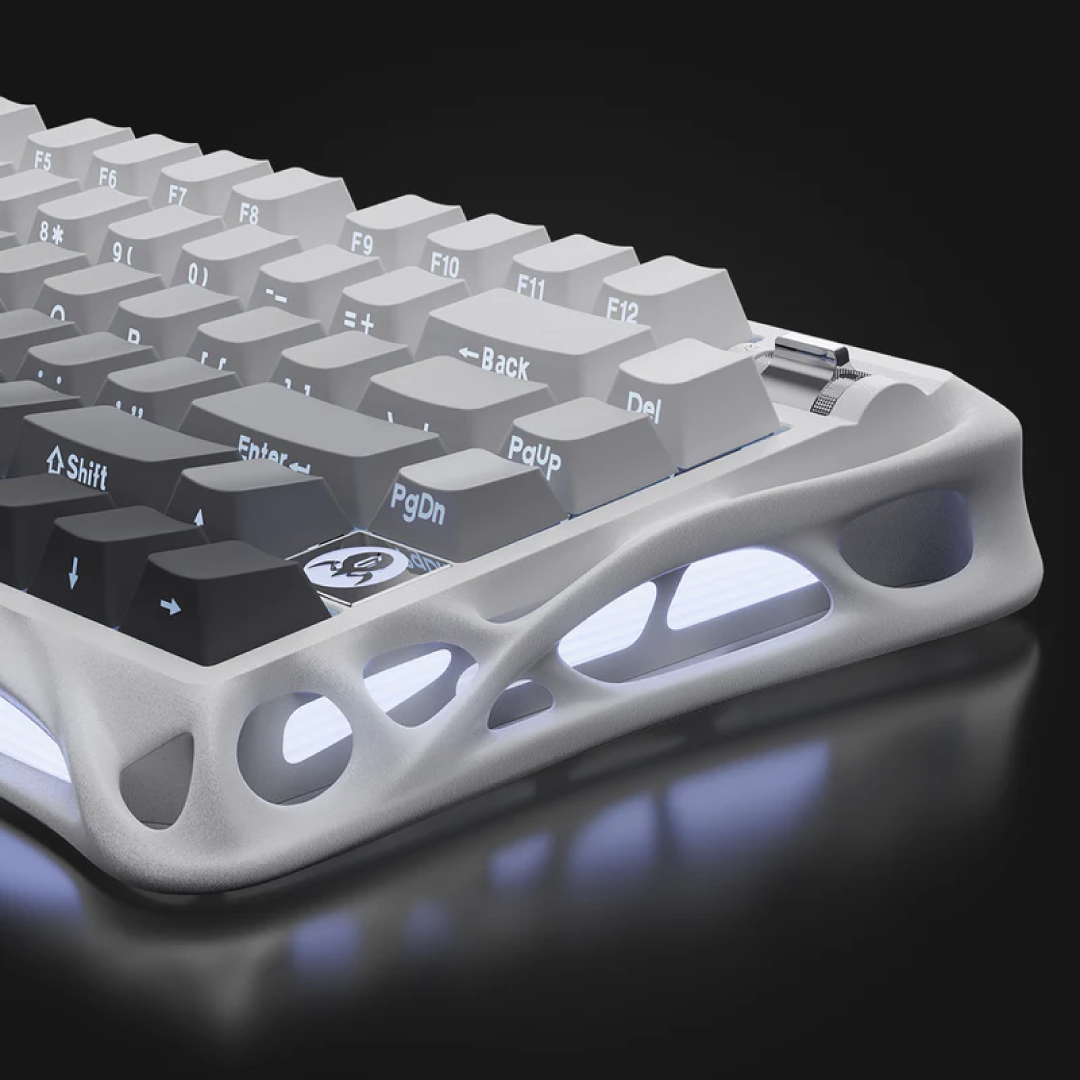 Step into a world where elegance meets performance with the Mercury K1 in Gradient White. This 75% wireless mechanical keyboard blends refined aesthetics, advanced features, and user-friendly design to deliver something truly special for gamers, creators, and keyboard lovers.