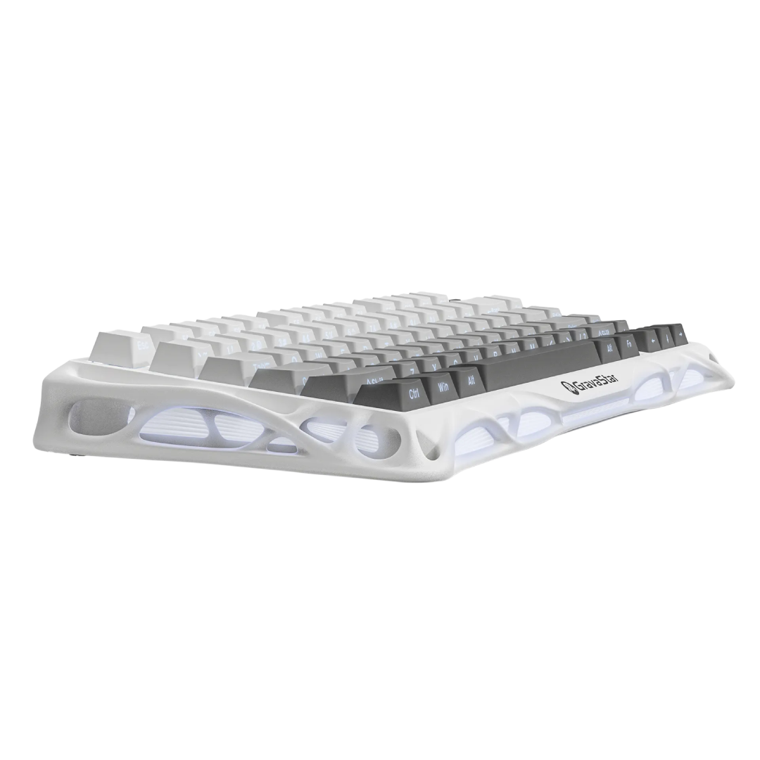 Step into a world where elegance meets performance with the Mercury K1 in Gradient White. This 75% wireless mechanical keyboard blends refined aesthetics, advanced features, and user-friendly design to deliver something truly special for gamers, creators, and keyboard lovers.