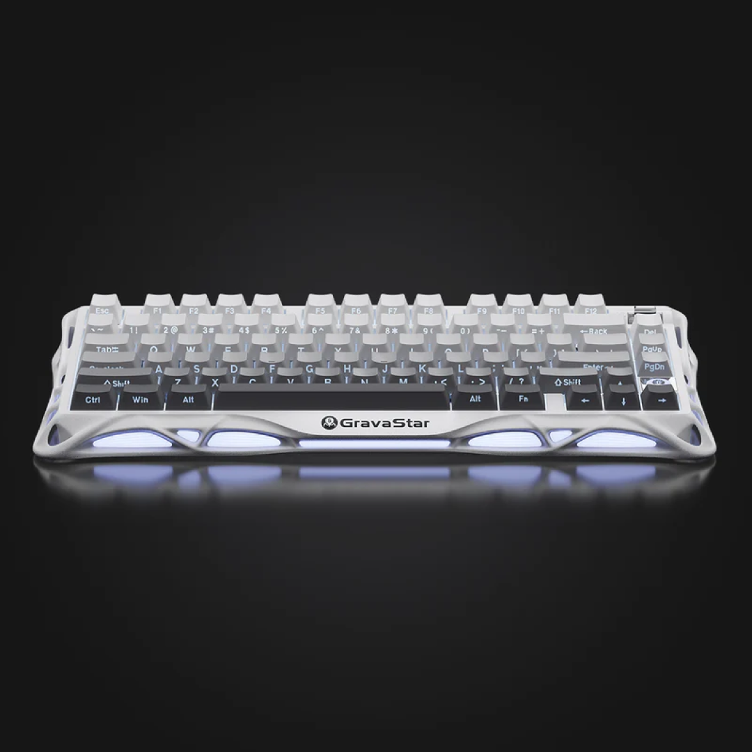 Step into a world where elegance meets performance with the Mercury K1 in Gradient White. This 75% wireless mechanical keyboard blends refined aesthetics, advanced features, and user-friendly design to deliver something truly special for gamers, creators, and keyboard lovers.