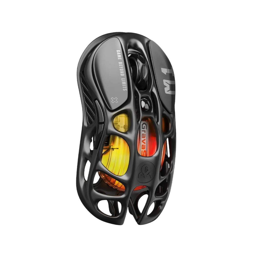 The Mercury M2 Stealth Black is a high-performance gaming mouse designed for gamers seeking precision, versatility, and a sleek aesthetic. Crafted with a hollowed-out structure and a matte black finish, it combines futuristic design with functional ergonomics.