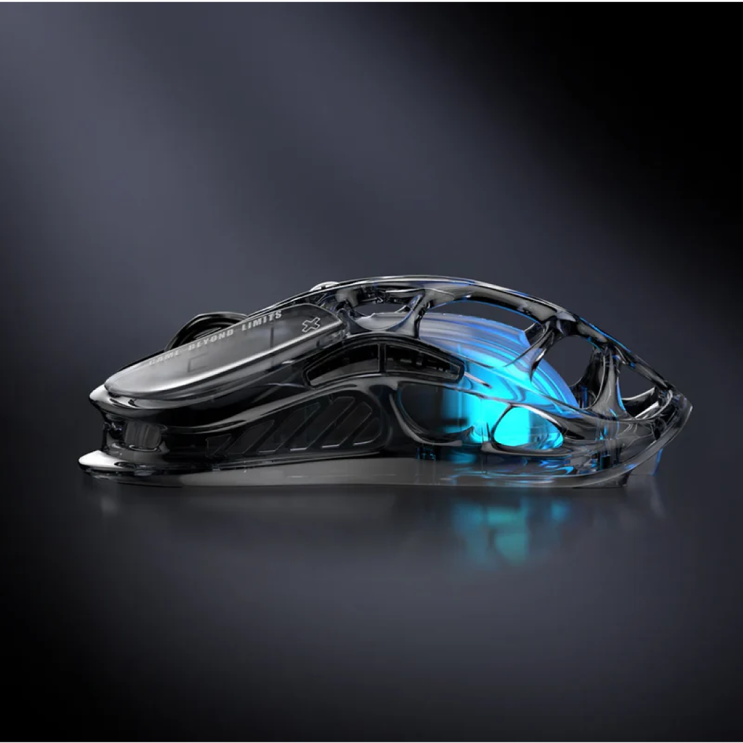 The Mercury M2 Transparent Black is a high-performance gaming mouse that combines cutting-edge technology with a sleek, transparent design. Crafted with a hollowed-out structure and a transparent black finish, it offers both aesthetic appeal and functional ergonomics.