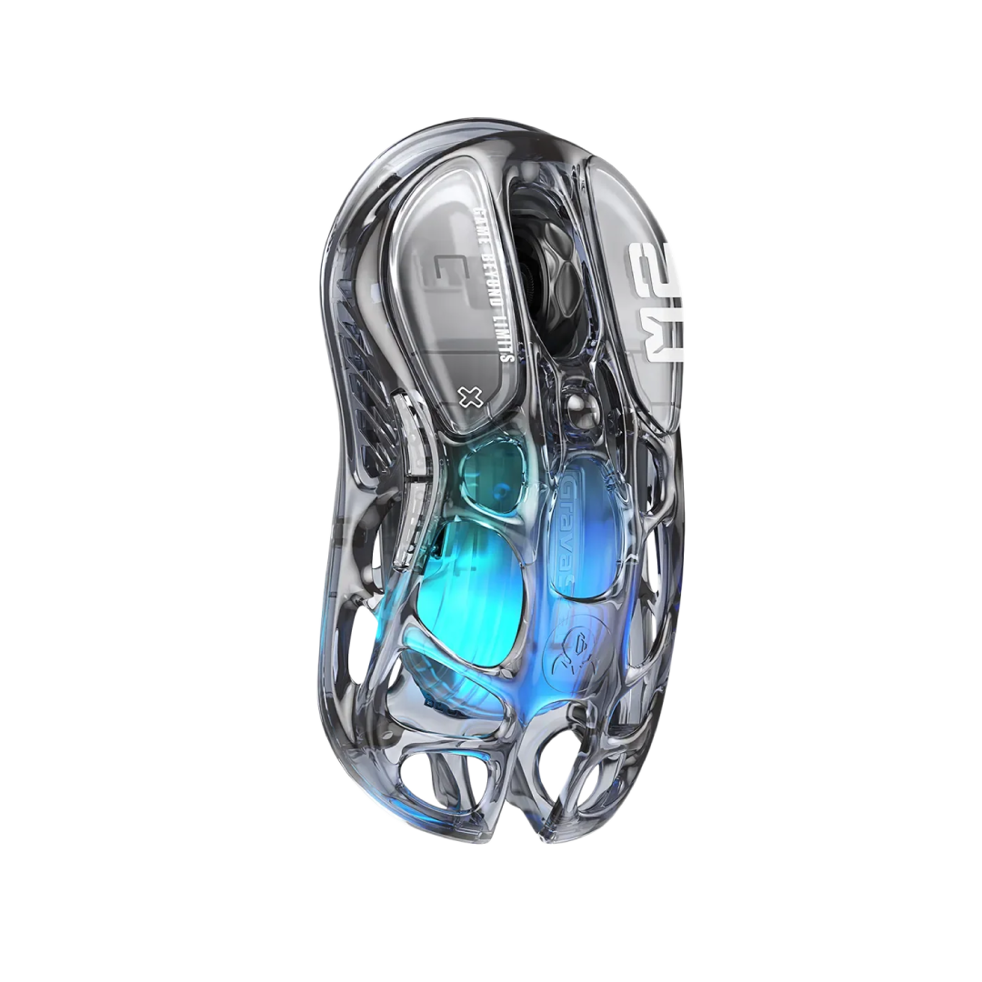 The Mercury M2 Transparent Black is a high-performance gaming mouse that combines cutting-edge technology with a sleek, transparent design. Crafted with a hollowed-out structure and a transparent black finish, it offers both aesthetic appeal and functional ergonomics.