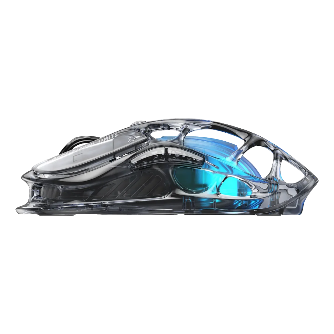 The Mercury M2 Transparent Black is a high-performance gaming mouse that combines cutting-edge technology with a sleek, transparent design. Crafted with a hollowed-out structure and a transparent black finish, it offers both aesthetic appeal and functional ergonomics.