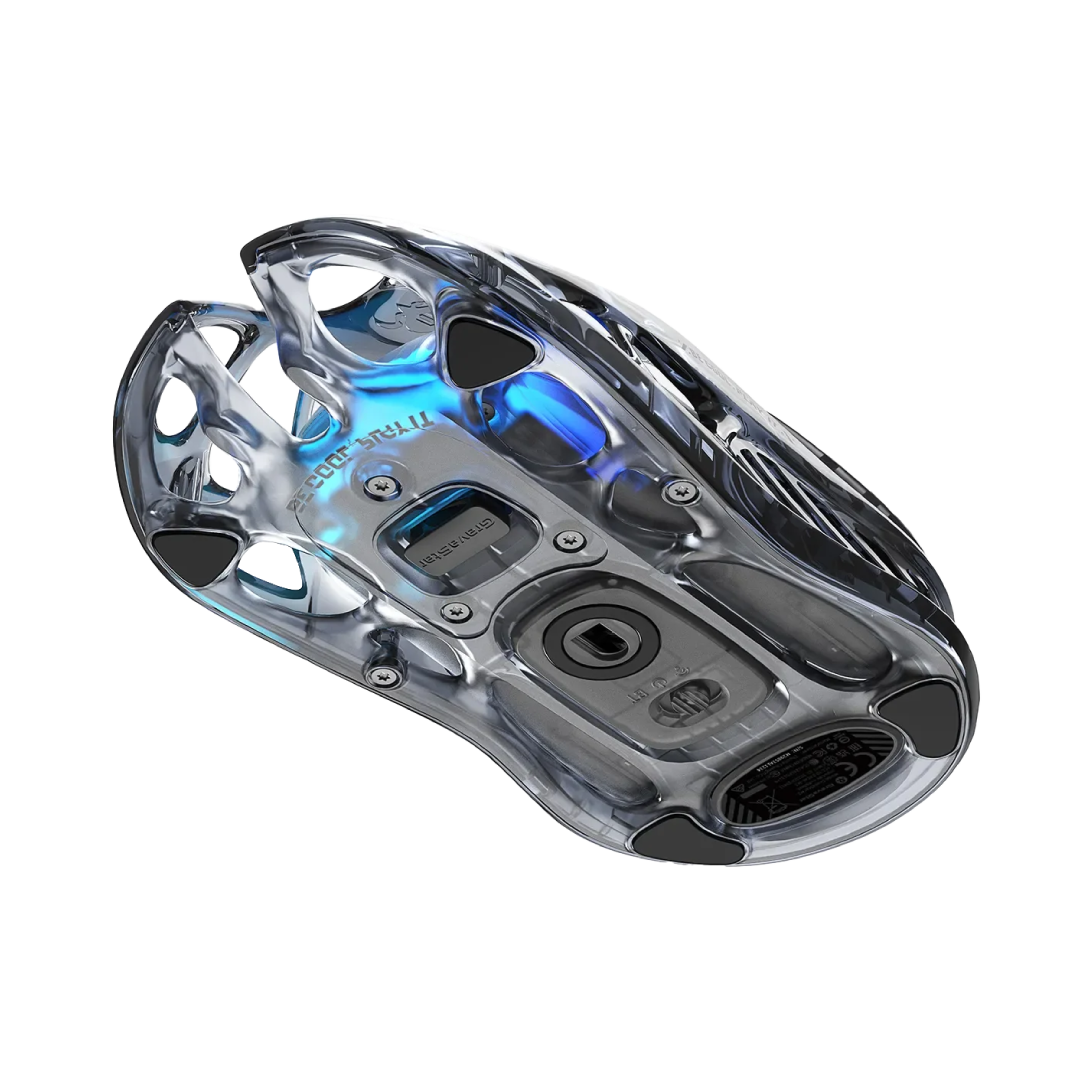 The Mercury M2 Transparent Black is a high-performance gaming mouse that combines cutting-edge technology with a sleek, transparent design. Crafted with a hollowed-out structure and a transparent black finish, it offers both aesthetic appeal and functional ergonomics.