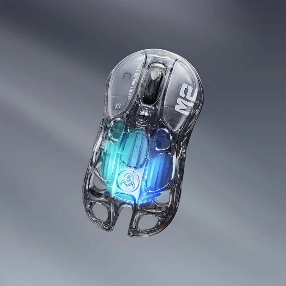 The Mercury M2 Transparent Black is a high-performance gaming mouse that combines cutting-edge technology with a sleek, transparent design. Crafted with a hollowed-out structure and a transparent black finish, it offers both aesthetic appeal and functional ergonomics.