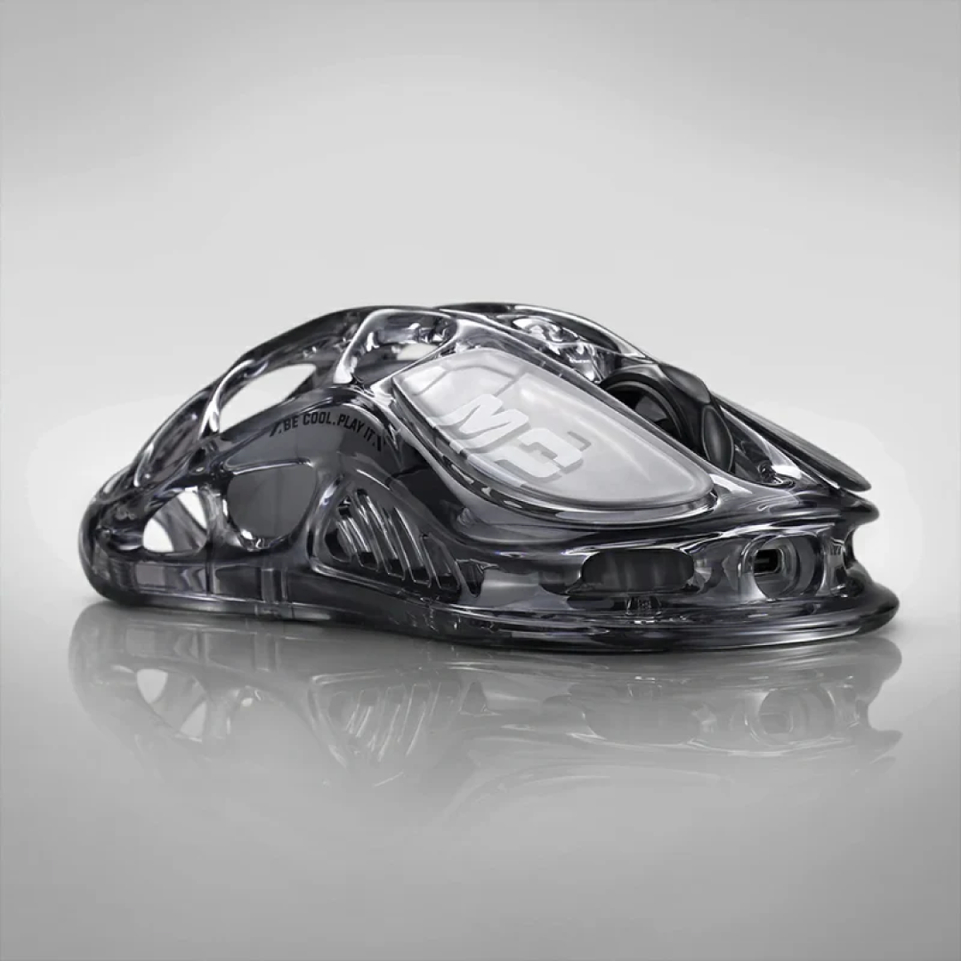 The Mercury M2 Transparent Black is a high-performance gaming mouse that combines cutting-edge technology with a sleek, transparent design. Crafted with a hollowed-out structure and a transparent black finish, it offers both aesthetic appeal and functional ergonomics.