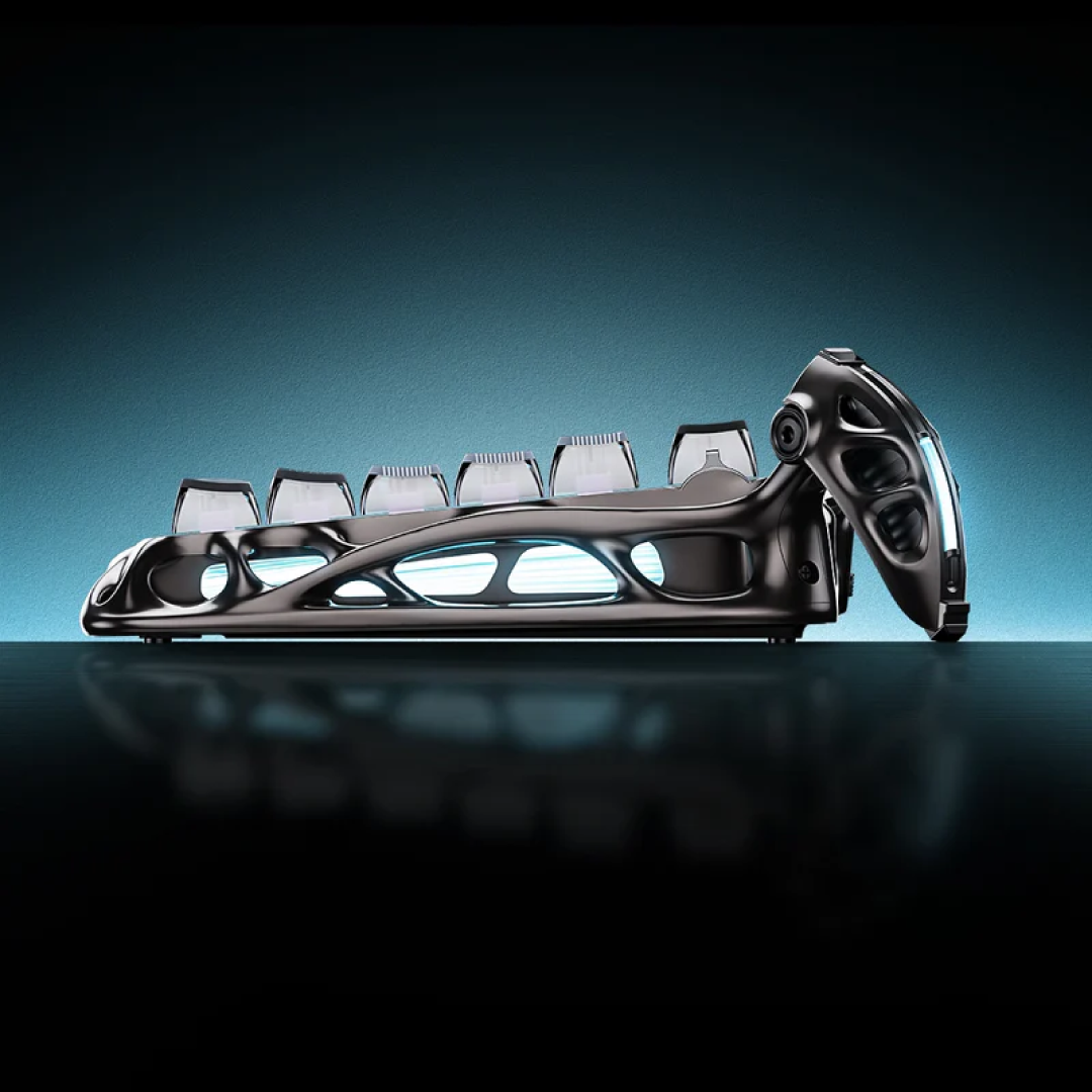 The Mercury V75 Pro Cyberpunk is a premium 75% mechanical keyboard that combines cutting-edge technology with a futuristic design. Featuring Hall Effect magnetic switches, ultra-low latency, and customizable RGB lighting, it’s engineered for competitive gaming and high-speed typing. The Cyberpunk edition showcases a sleek, industrial aesthetic with metallic baked coating and Stealth Gray accents, making it a standout piece on any desk.