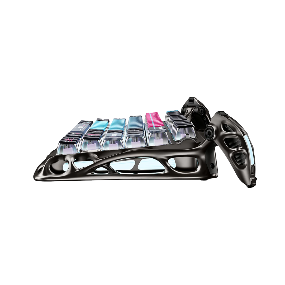 The Mercury V75 Pro Cyberpunk is a premium 75% mechanical keyboard that combines cutting-edge technology with a futuristic design. Featuring Hall Effect magnetic switches, ultra-low latency, and customizable RGB lighting, it’s engineered for competitive gaming and high-speed typing. The Cyberpunk edition showcases a sleek, industrial aesthetic with metallic baked coating and Stealth Gray accents, making it a standout piece on any desk.