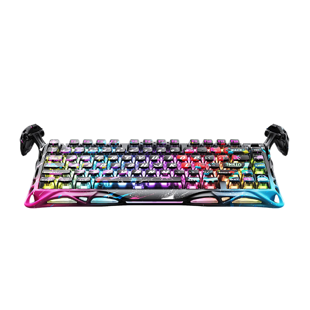 The Mercury V75 Pro – Neon Graffiti is a premium 75% mechanical keyboard that combines cutting-edge Hall Effect magnetic switch technology with a vibrant, hand-painted graffiti design. Engineered for competitive gaming and high-speed typing, it offers ultra-low latency, customizable actuation, and a robust build quality. The Neon Graffiti edition showcases a bold, street-art-inspired aesthetic, making it a standout piece on any desk.