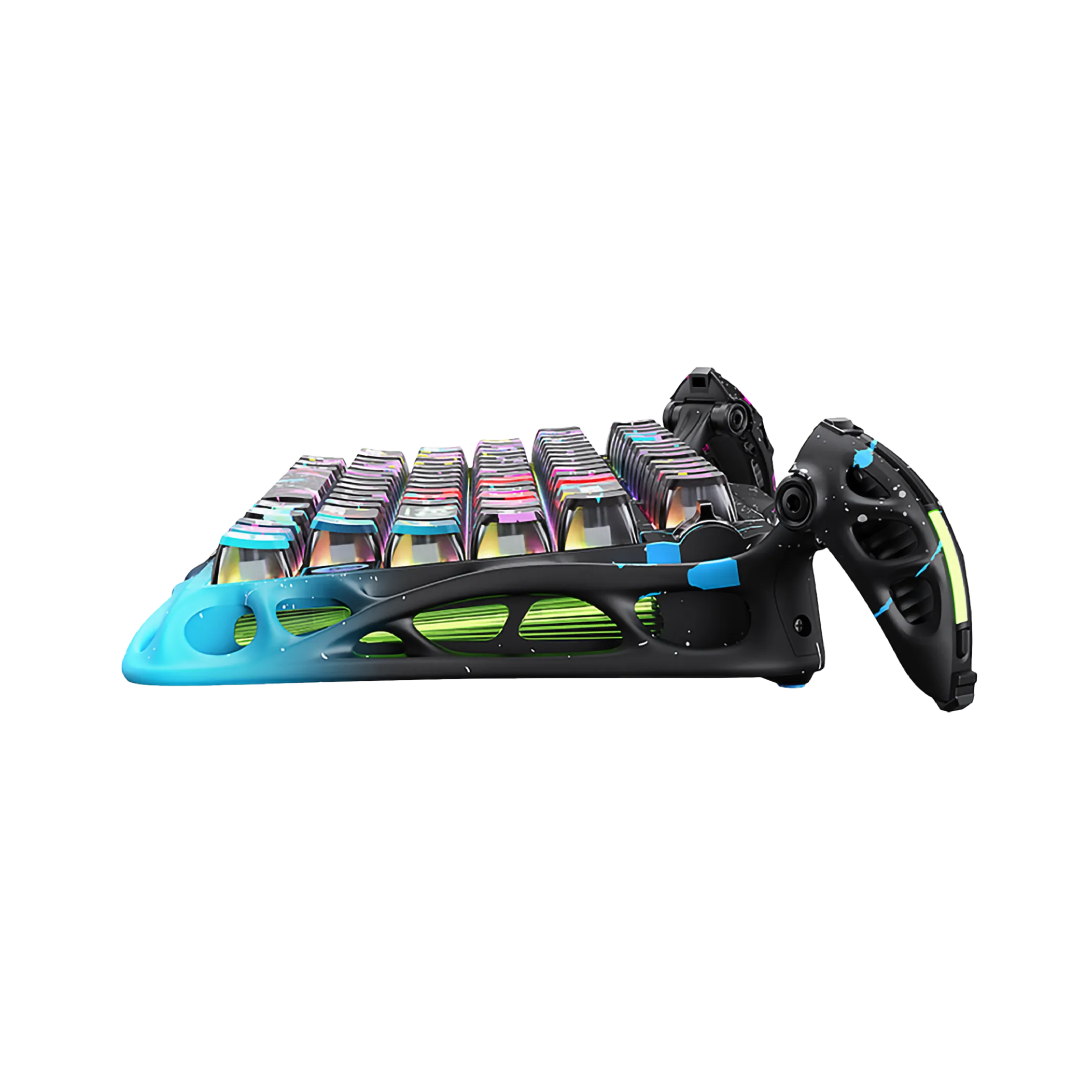 The Mercury V75 Pro – Neon Graffiti is a premium 75% mechanical keyboard that combines cutting-edge Hall Effect magnetic switch technology with a vibrant, hand-painted graffiti design. Engineered for competitive gaming and high-speed typing, it offers ultra-low latency, customizable actuation, and a robust build quality. The Neon Graffiti edition showcases a bold, street-art-inspired aesthetic, making it a standout piece on any desk.