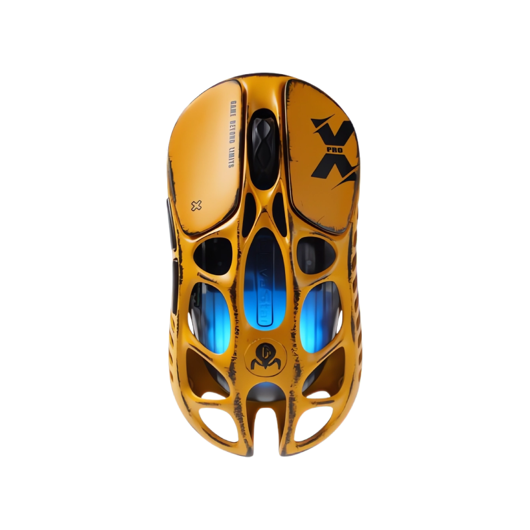 The GravaStar Mercury X Pro Battle Worn Yellow is a high-performance gaming mouse that combines cutting-edge technology with a unique, battle-worn aesthetic. Crafted with a hollowed-out structure and a matte yellow finish, it offers both aesthetic appeal and functional ergonomics.