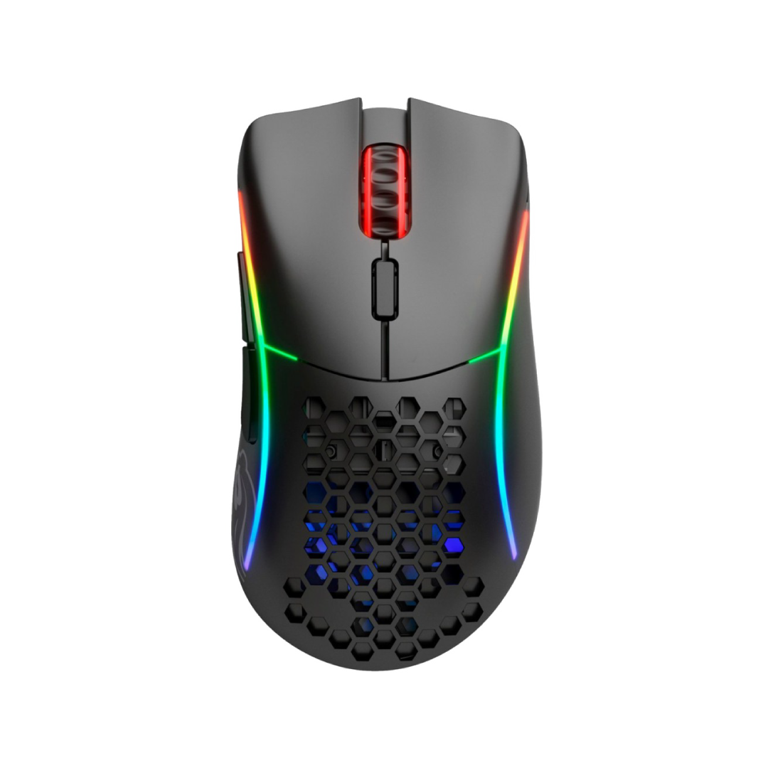 Glorious Model D Wireless Matte Black – Lightweight ergonomic wireless gaming mouse (69g) built for speed, comfort, and accuracy. Powered by the BAMF 2.4GHz sensor with up to 19,000 DPI, it offers lag-free performance, up to 71 hours of battery life, and G-Skates PTFE feet for smooth glide. Finished in sleek matte black with customizable RGB lighting, it’s the perfect choice for competitive gamers who demand precision and style.