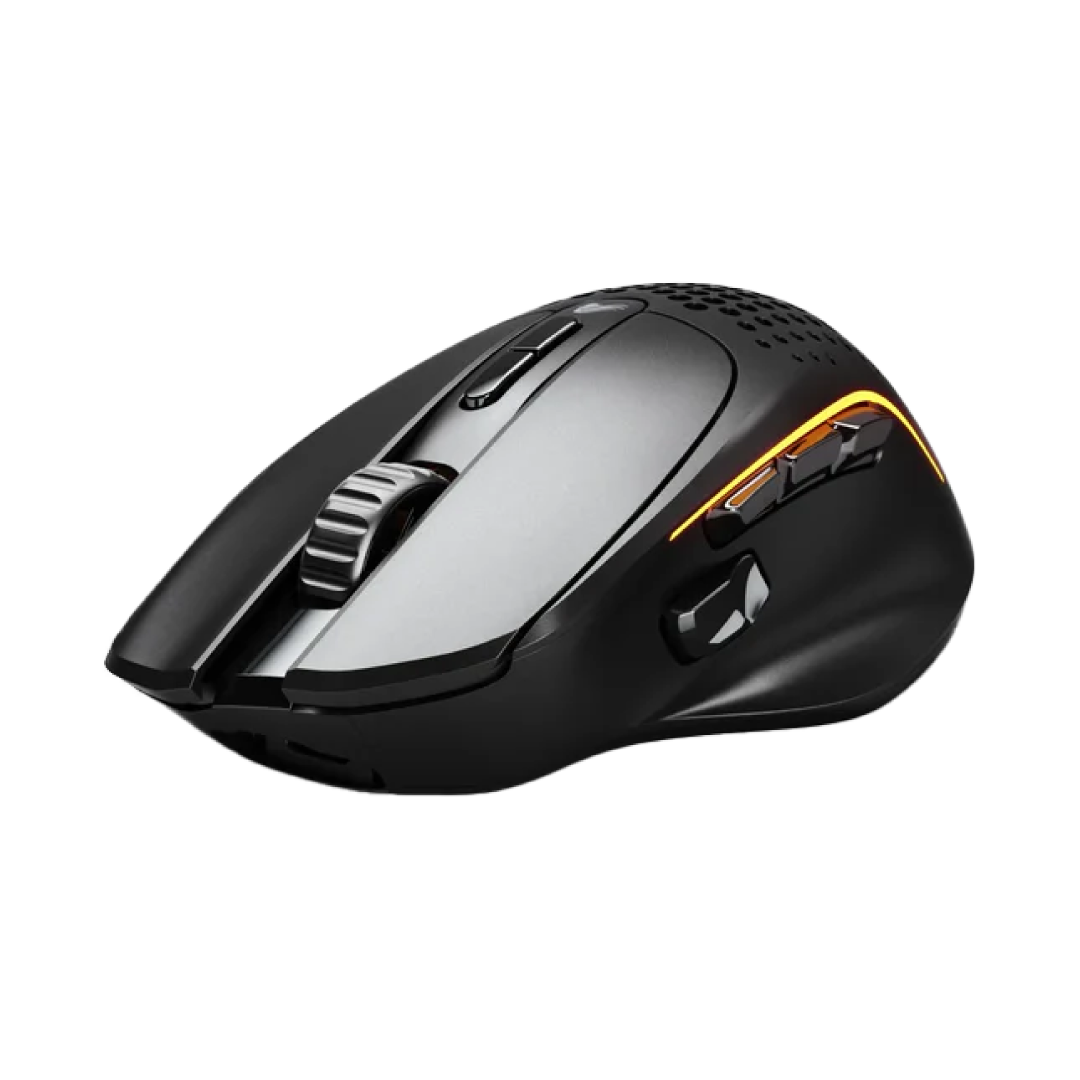 The most comfortable ultralight wireless mouse, packed with next-gen tech in a modular ergonomic design. 9 programmable buttons with customizable side controls make it ideal for Battle Royale, MOBA, MMO and FPS games.