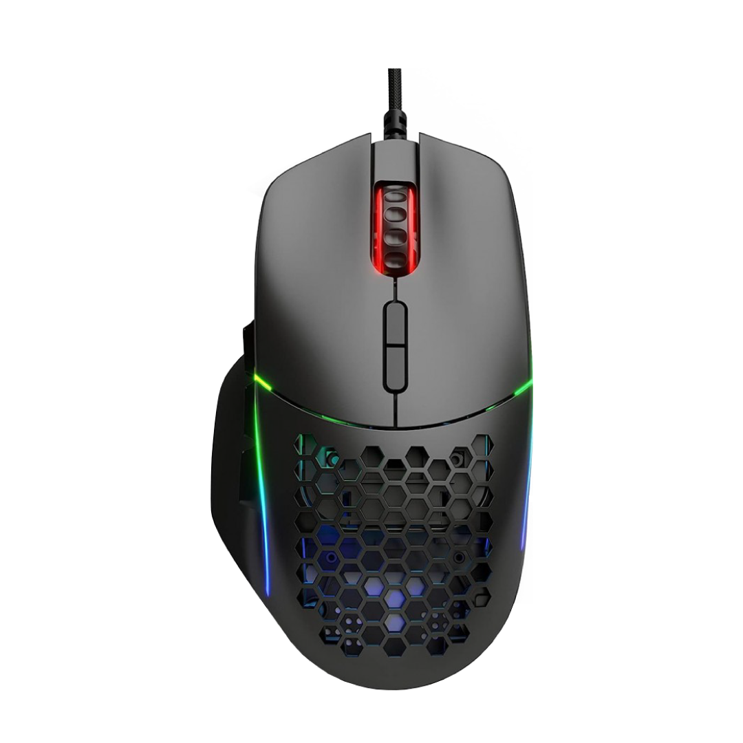 Unbelievably lightweight. Incredibly comfortable. The Model I is the ideal MOBA & MMO gaming mouse thanks to its ergonomic design, 9 programmable buttons, modular side controls, and thumb rest.