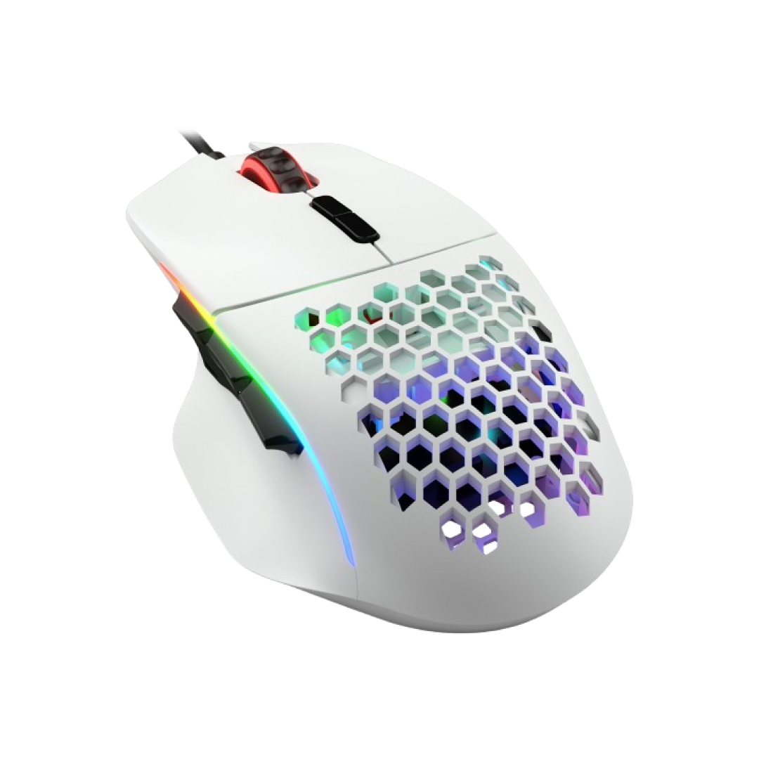 Unbelievably lightweight. Incredibly comfortable. The Model I is the ideal MOBA & MMO gaming mouse thanks to its ergonomic design, 9 programmable buttons, modular side controls, and thumb rest.