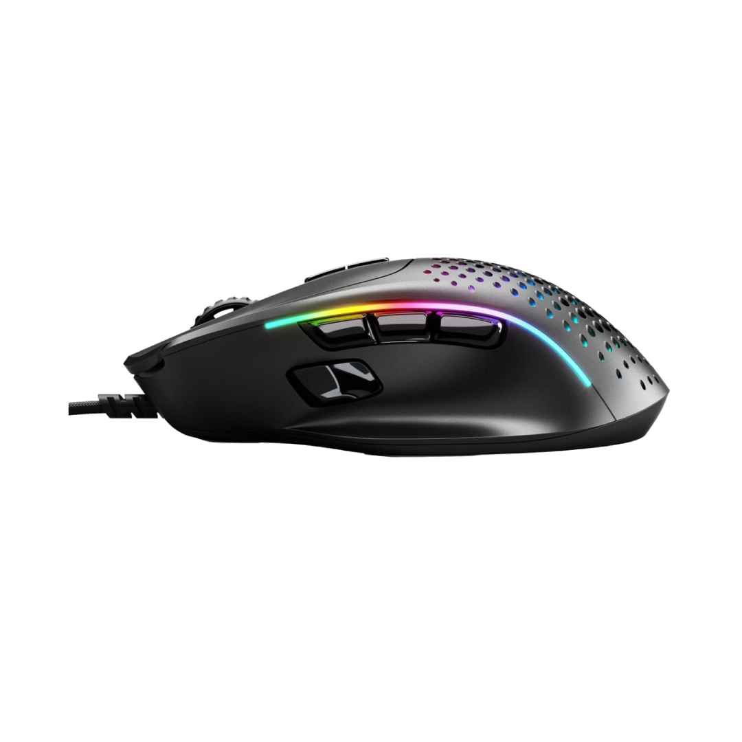 The most comfortable ultralight wired mouse, packed with next-gen tech in a modular ergonomic design. 9 programmable buttons with customizable side controls make it ideal for Battle Royale, MOBA, MMO, and FPS games.