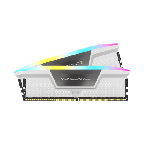 VENGEANCE® RGB 32GB (2x16GB) DDR5 DRAM 6400MT/s CL36 Memory Kit — White