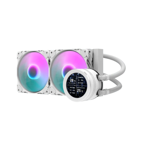 DARKFLASH DN240S Liquid CPU Cooler - White