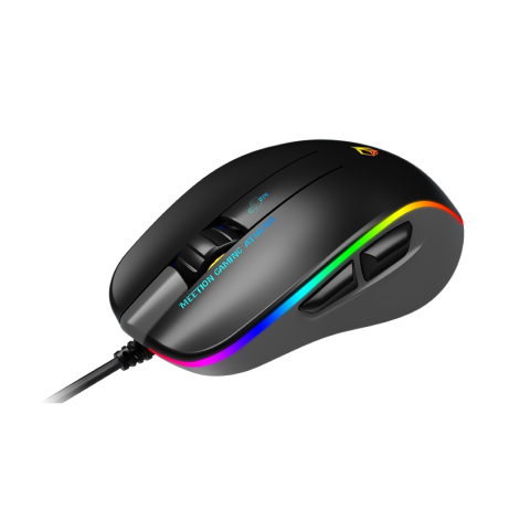 Meetion GM23_2023 RGB USB Gaming Mouse -Black & Grey