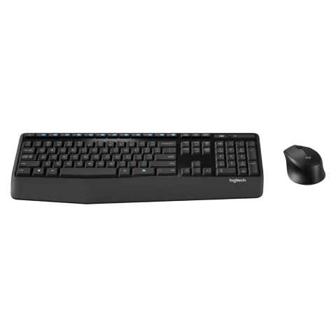 The Logitech MK345 Comfort Wireless Keyboard & Mouse Combo is a full-size wireless desktop set designed for everyday productivity. It balances comfort, reliability, and a modest feature set aimed at office / home use
