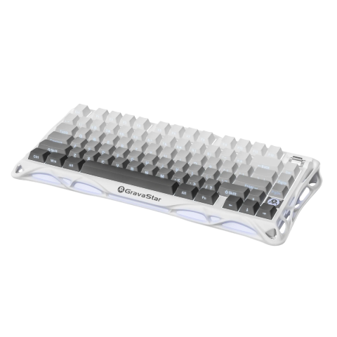 Step into a world where elegance meets performance with the Mercury K1 in Gradient White. This 75% wireless mechanical keyboard blends refined aesthetics, advanced features, and user-friendly design to deliver something truly special for gamers, creators, and keyboard lovers.